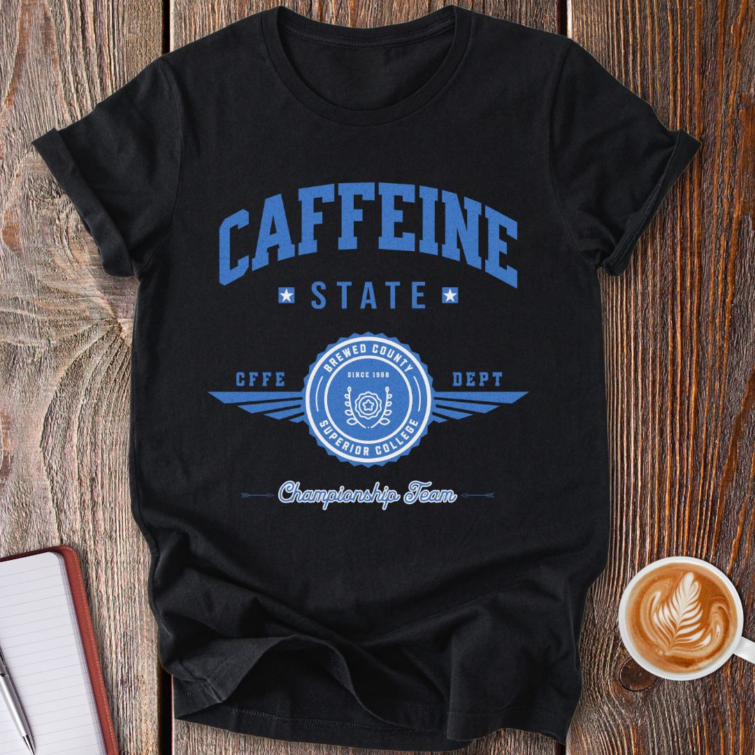 Caffeine State Varsity T-Shirt