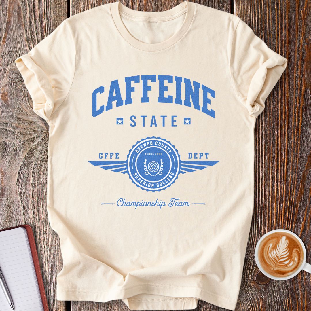 Caffeine State Varsity T-Shirt
