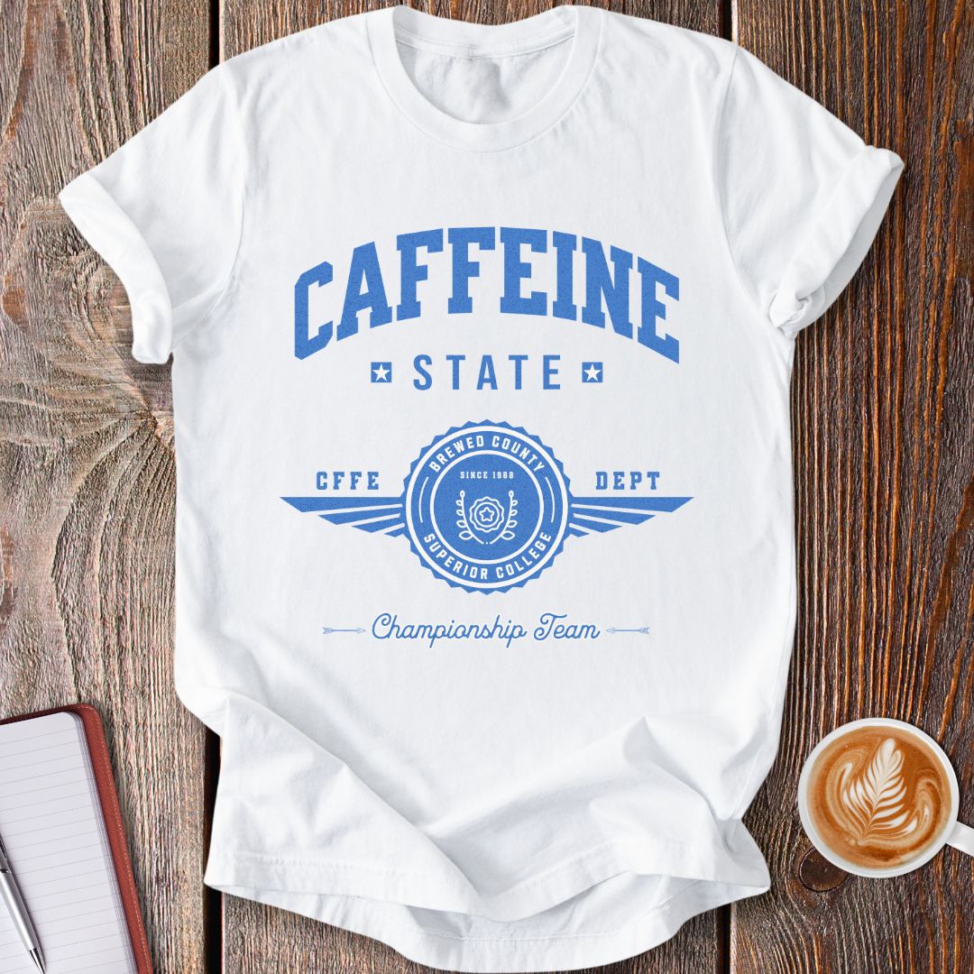 Caffeine State Varsity T-Shirt