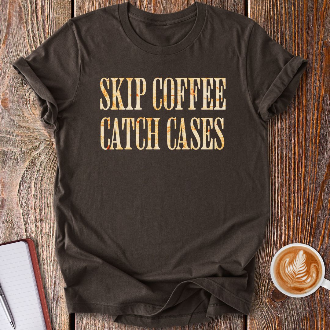 Skip Coffee Catch Cases T-Shirt