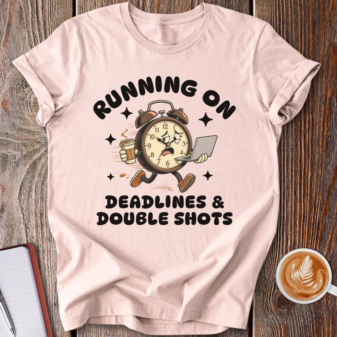 Deadlines & Double Shots T-Shirt