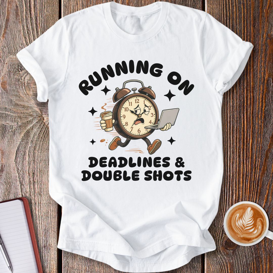 Deadlines & Double Shots T-Shirt