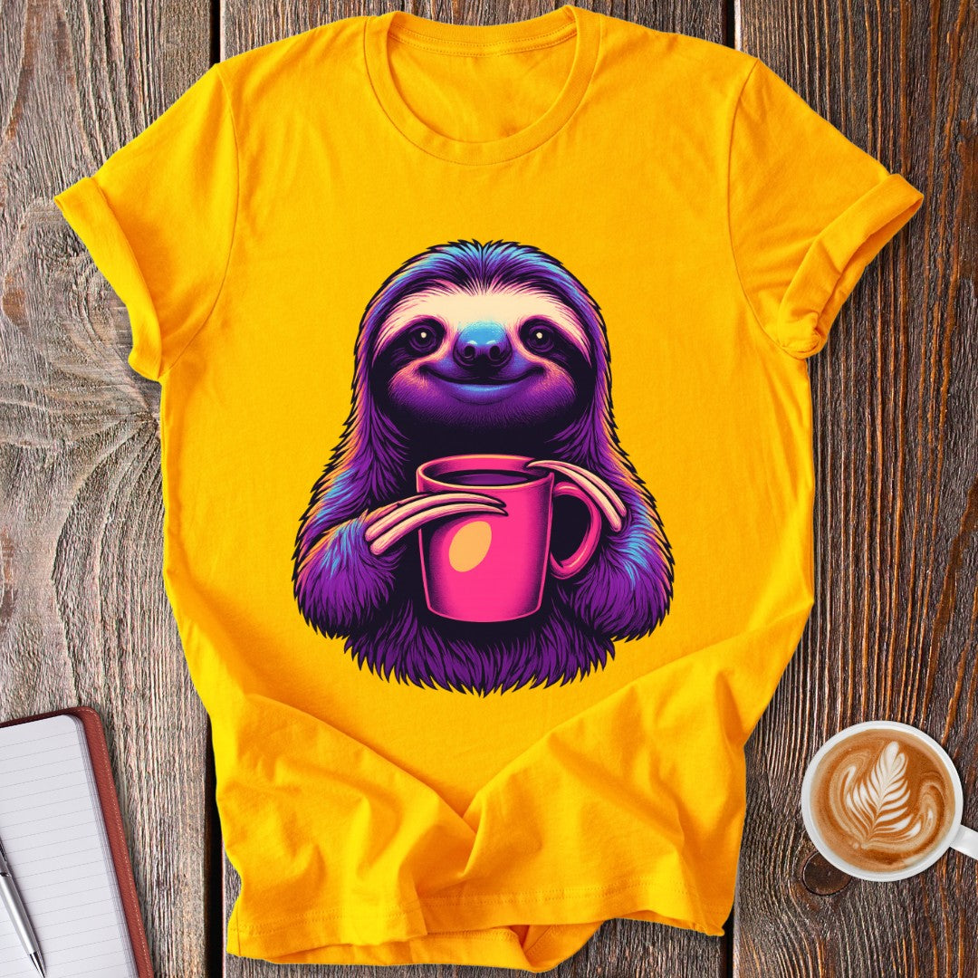 Synthwave Sloth T-Shirt