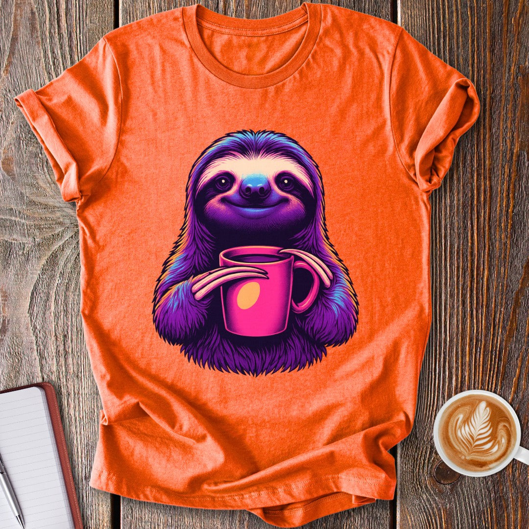 Synthwave Sloth T-Shirt