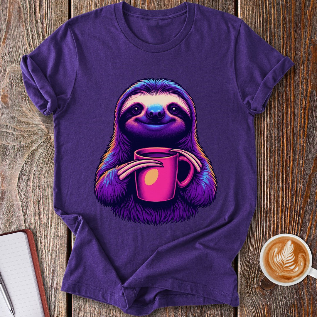 Synthwave Sloth T-Shirt