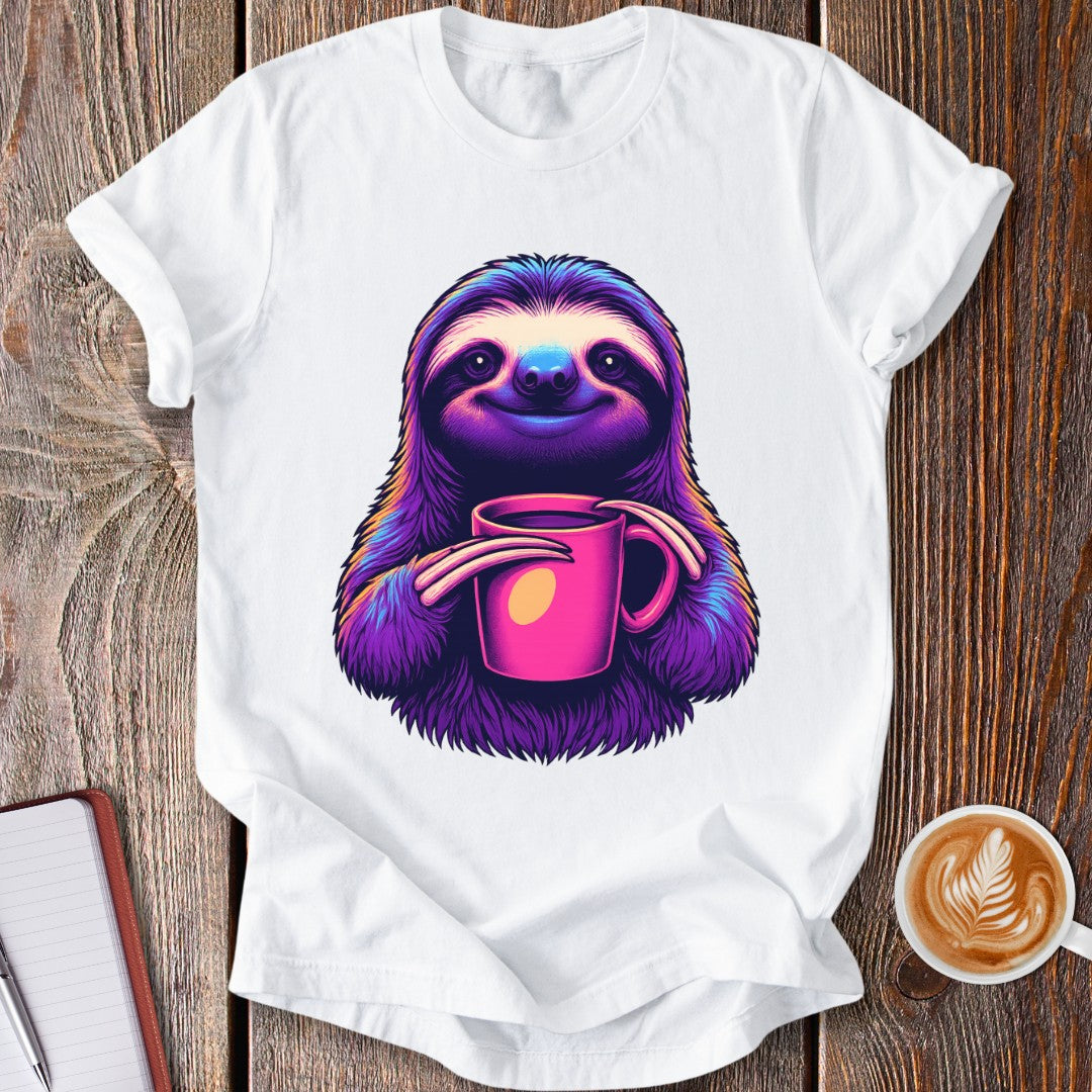 Synthwave Sloth T-Shirt
