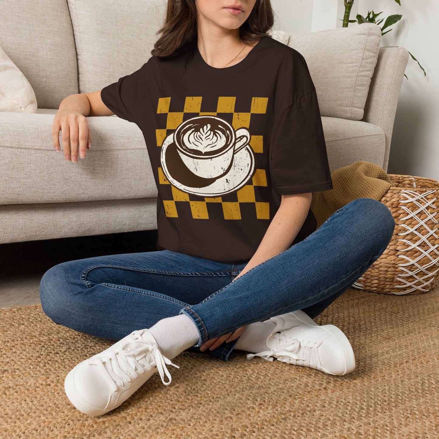 Retro Latte Art T-Shirt