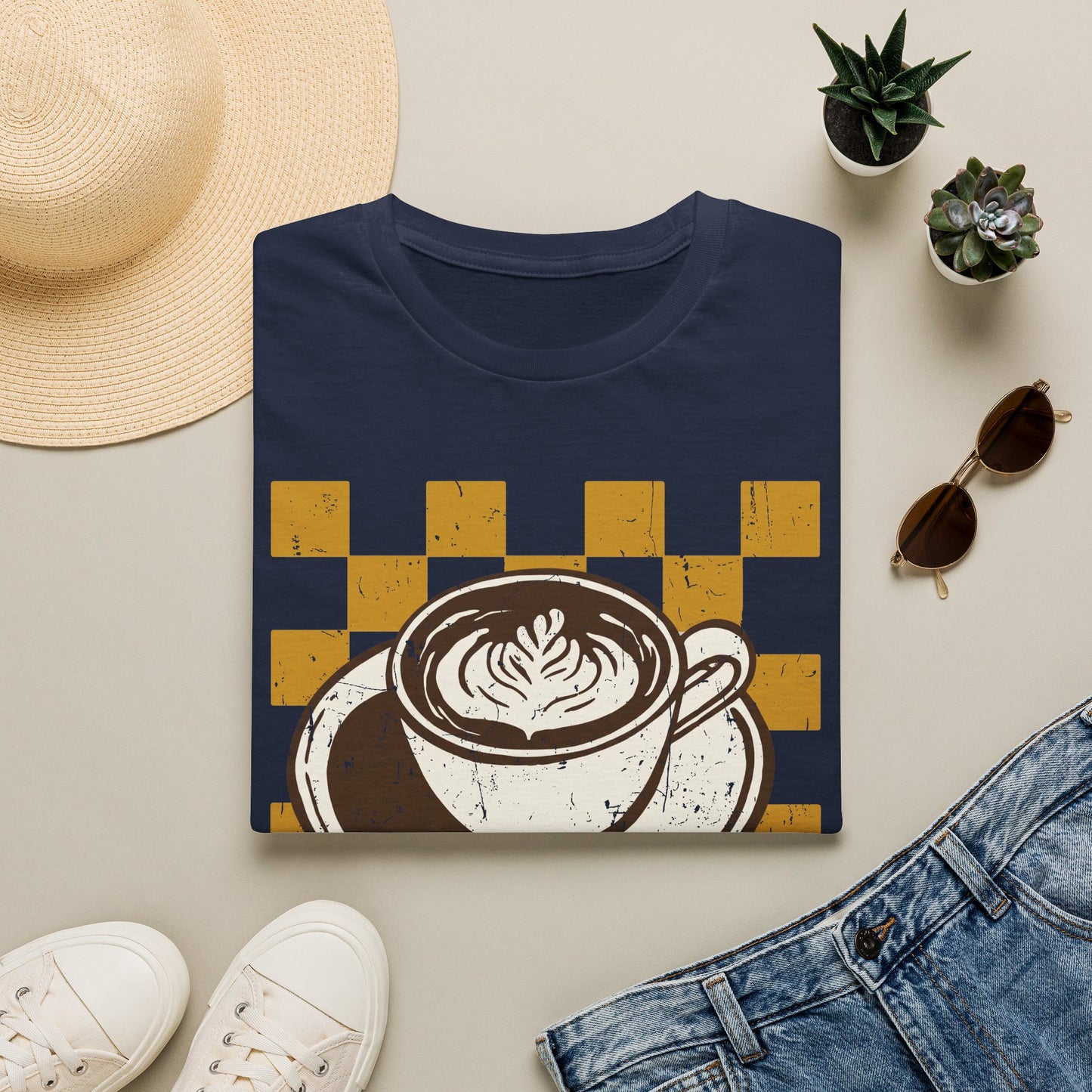 Retro Latte Art T-Shirt