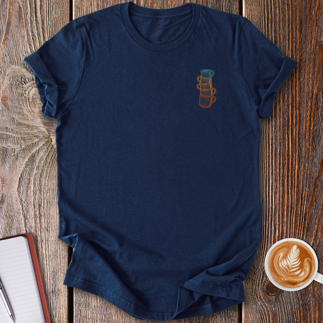 Retro Mug Stack T-Shirt