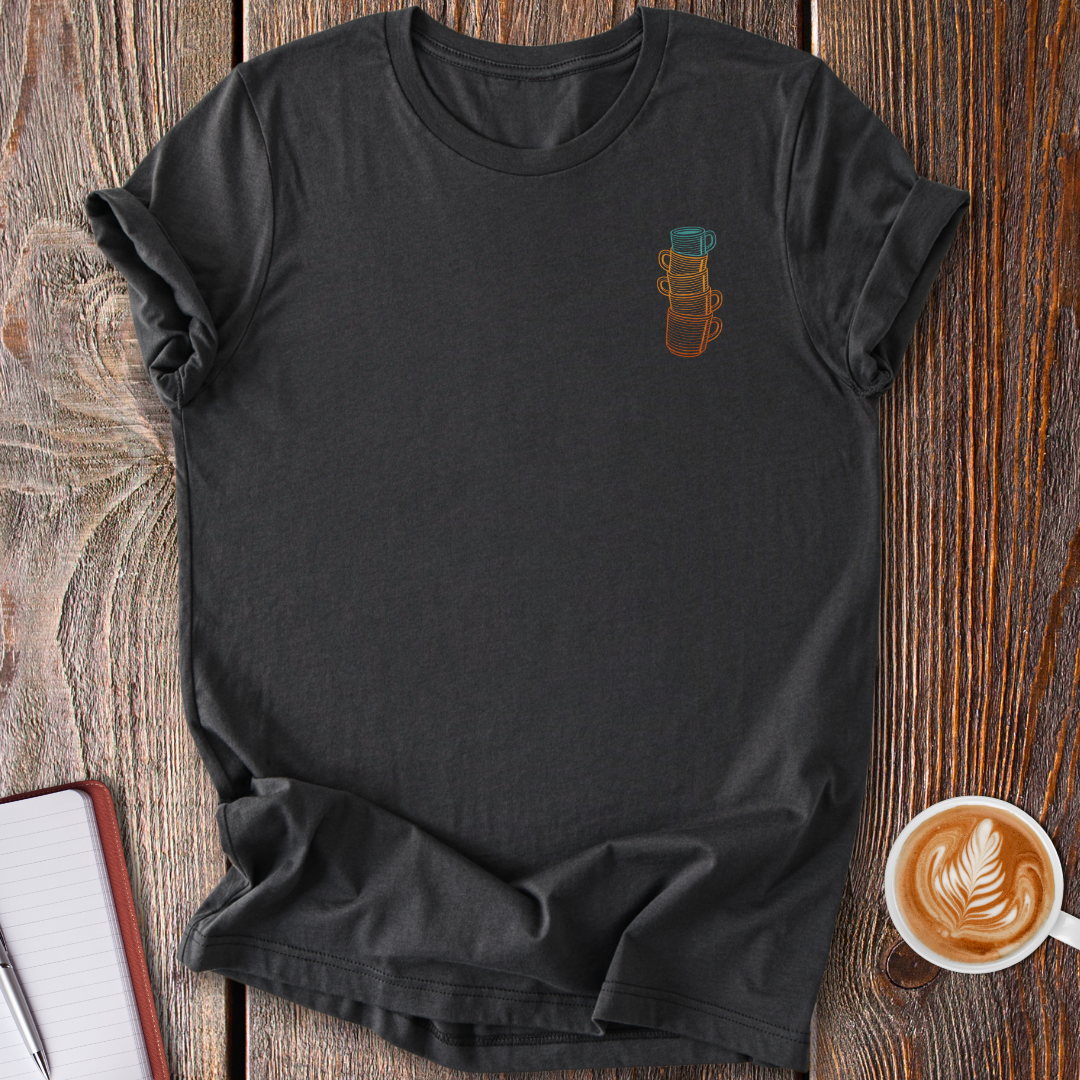 Retro Mug Stack T-Shirt