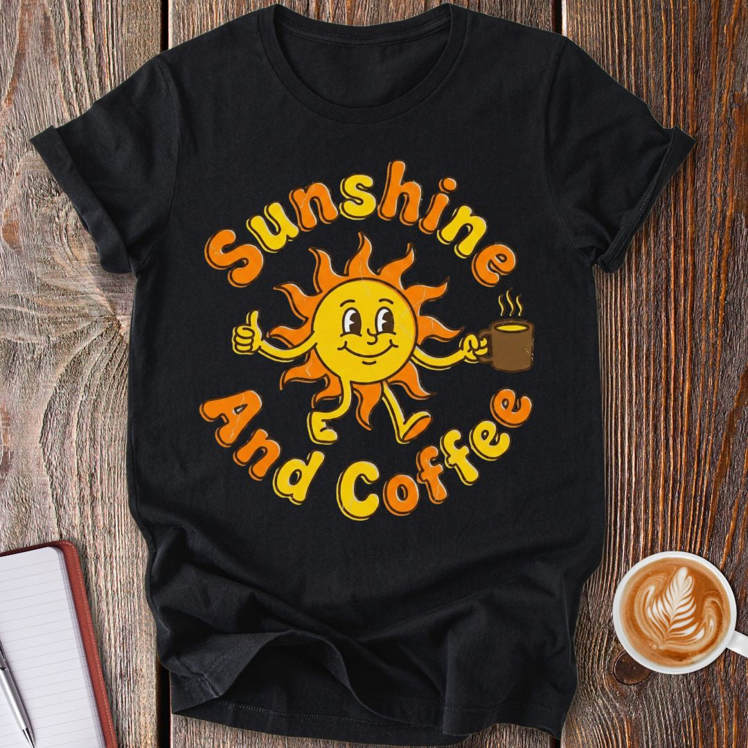 Retro Sunshine & Coffee T-Shirt
