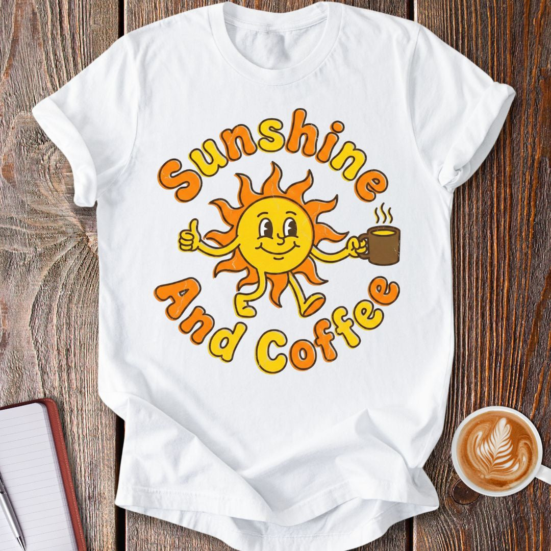 Retro Sunshine & Coffee T-Shirt