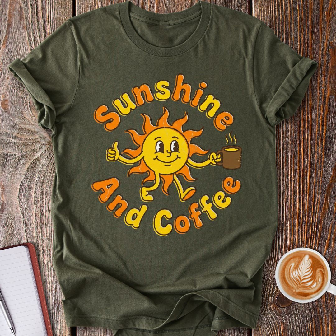 Retro Sunshine & Coffee T-Shirt