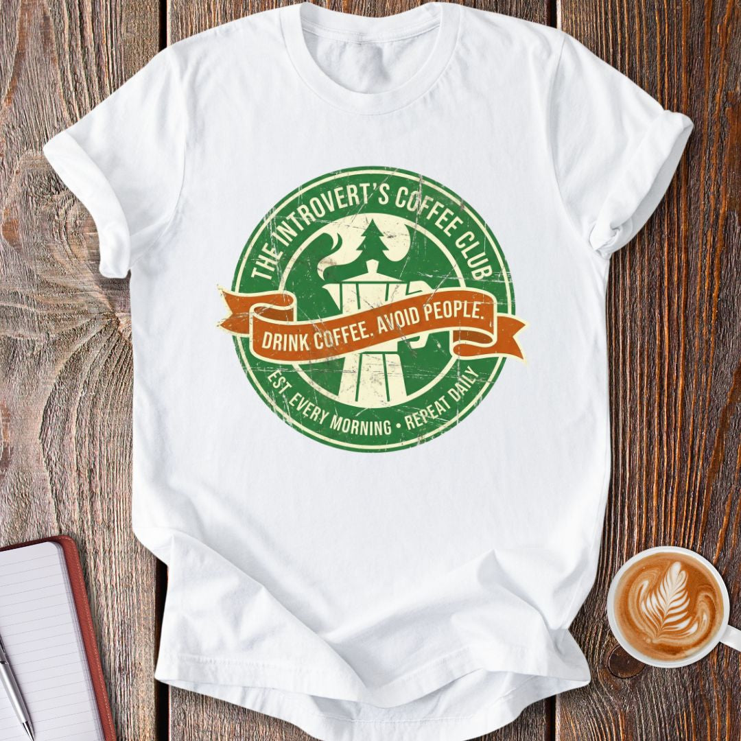 Introvert Coffee Club T-Shirt