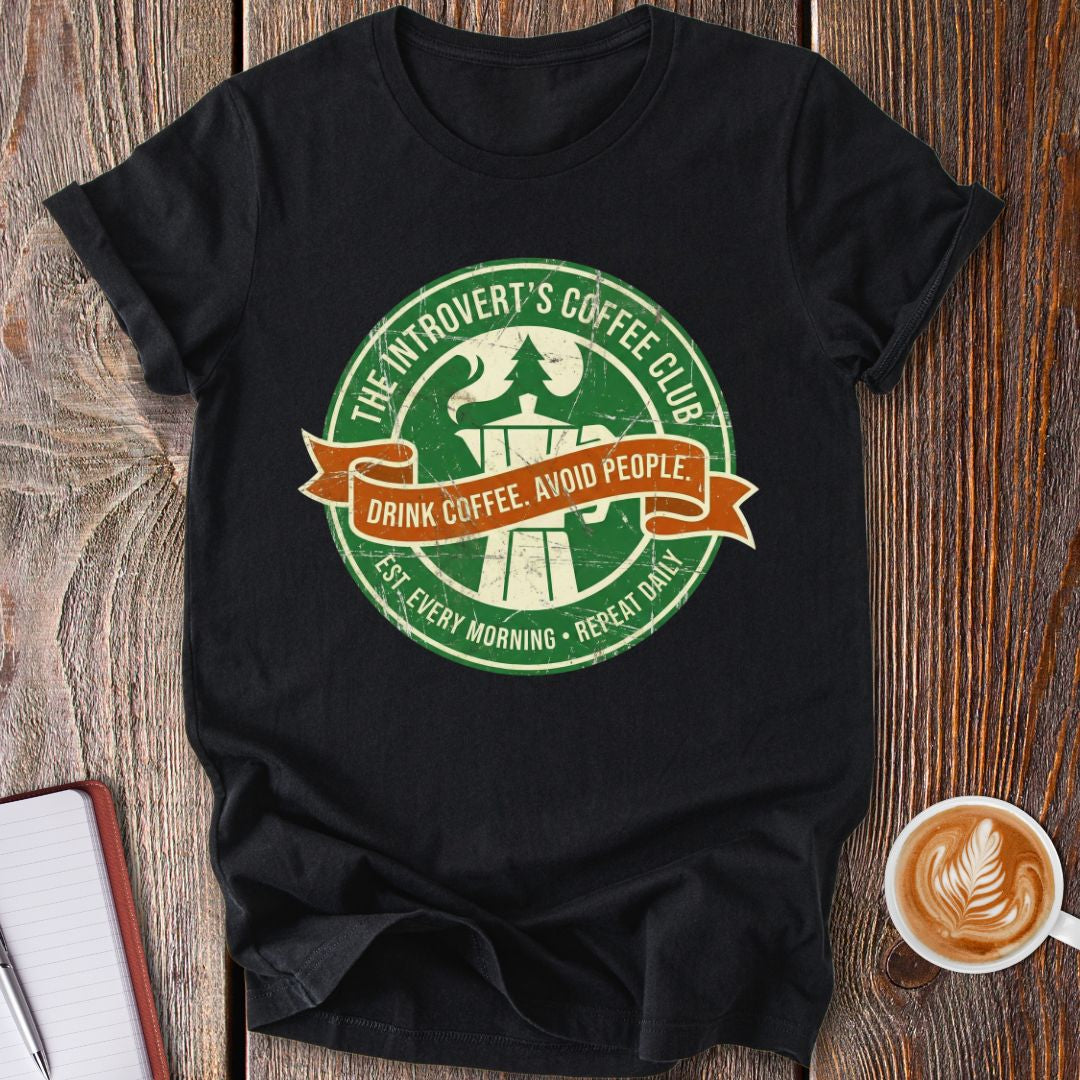 Introvert Coffee Club T-Shirt
