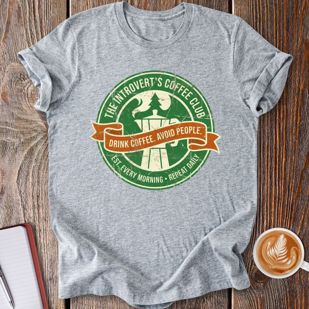 Introvert Coffee Club T-Shirt