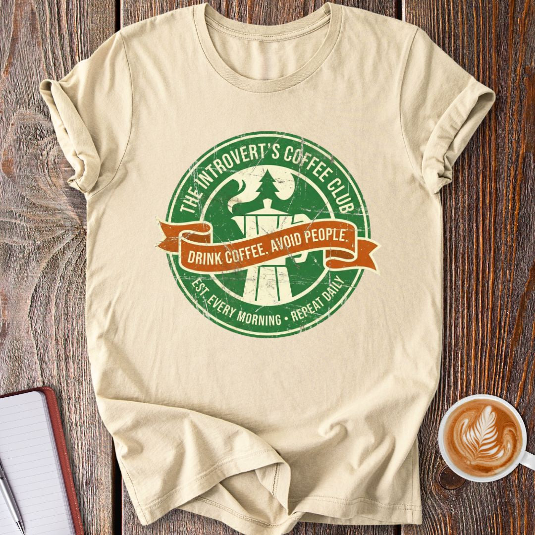 Introvert Coffee Club T-Shirt