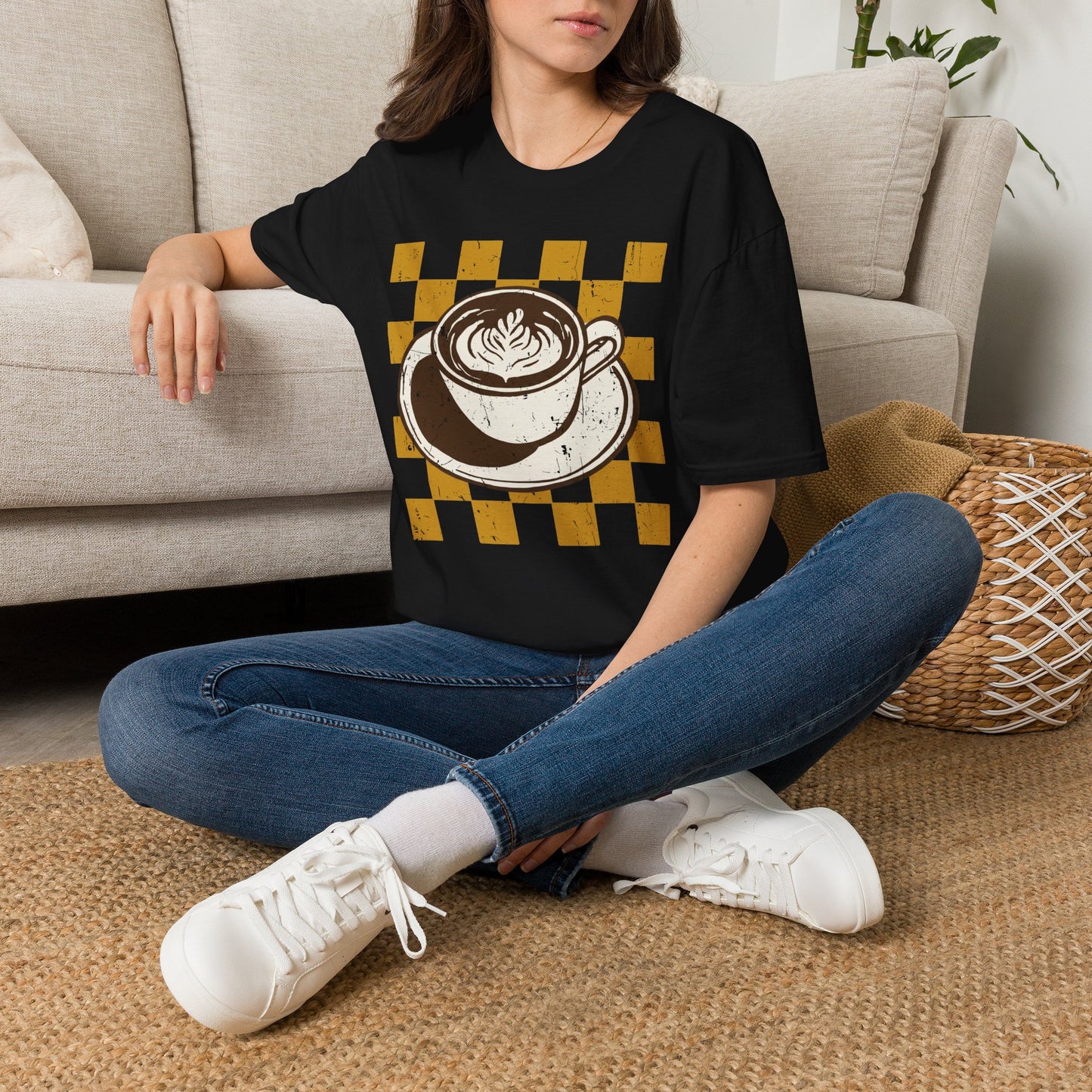 Retro Latte Art T-Shirt