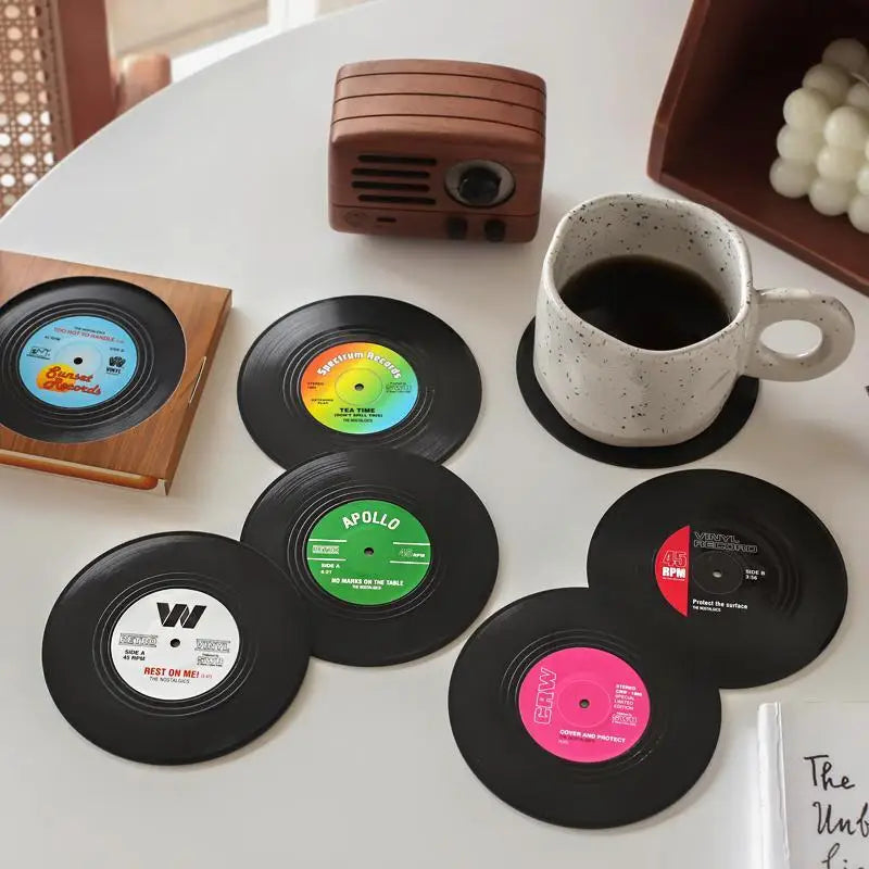 Realistic Retro Vinyl Coasters [IMPRESS YOUR FRIENDS]